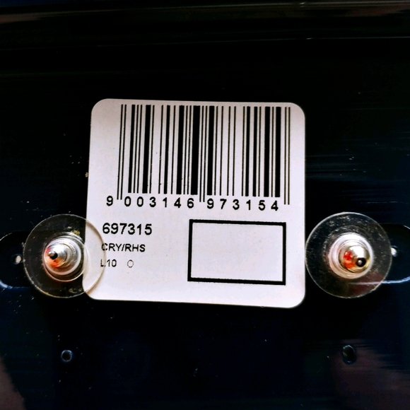 Blue Swarovski Earrings -New in Box - Picture 3 of 5